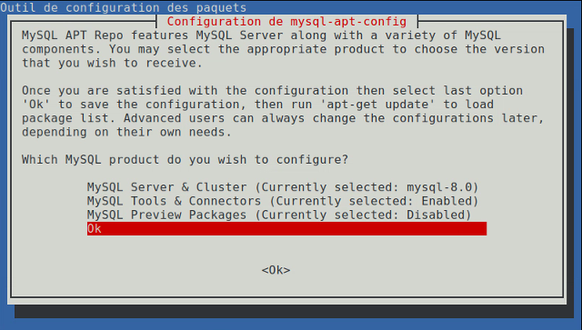 mysql-apt-config