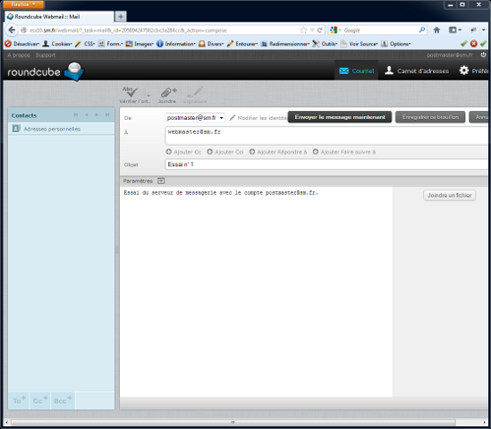 RoundCube Webmail - Composer