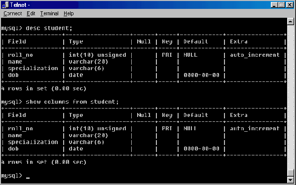 SGBDR MySQL