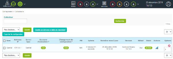Centreon collecteurs