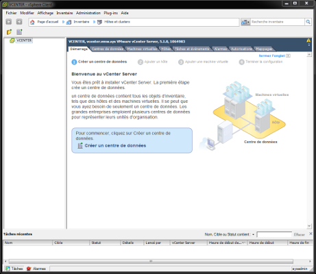 VMware vSphere Client et vCenter