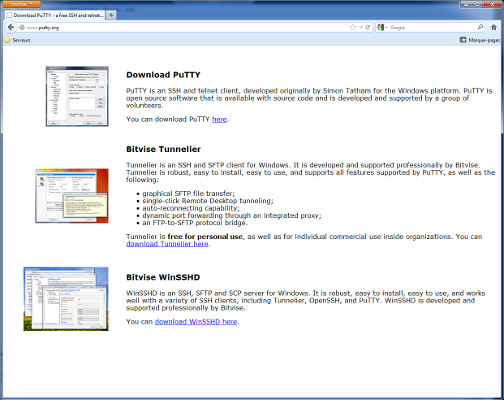 Client SSH PuTTY