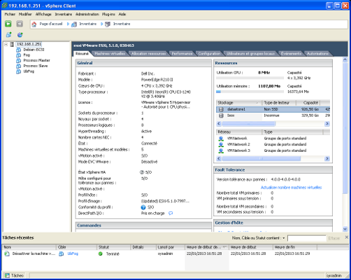 vSphere Client - Stockage