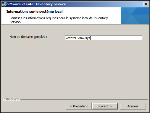 Informations sur le système local