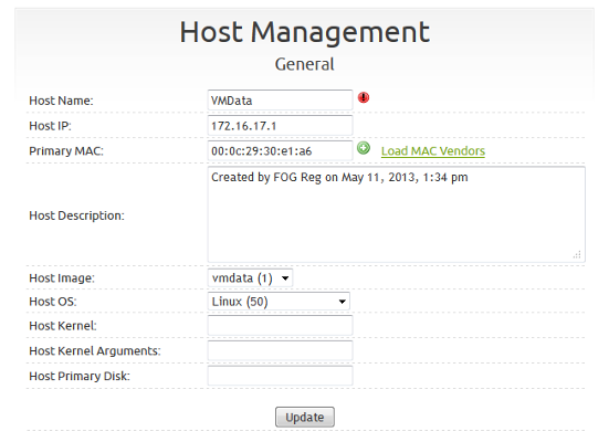 FOG Host Management General