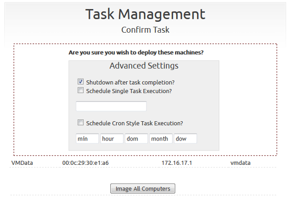 FOG Task Management Confirm Task