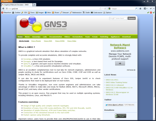 comment installer gns3 sous windows