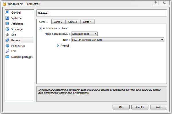 GNS3 - VMs Carte réseau 1