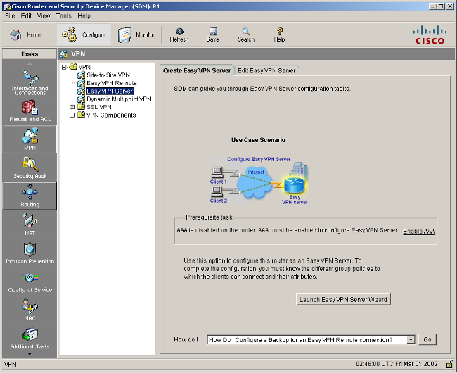 Cisco SDM VPN