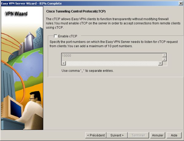 Cisco SDM Cisco Tunneling Control Protocol (cTCP)