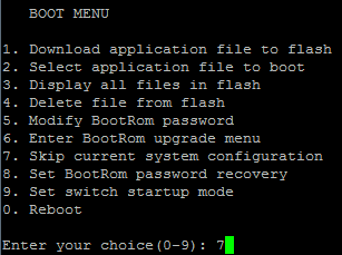 HP v1910 - Boot Menu (1)