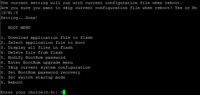 HP v1910 - Boot Menu (2)