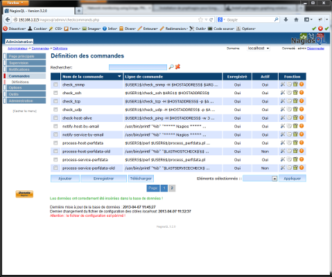 Commandes Pnp4Nagios