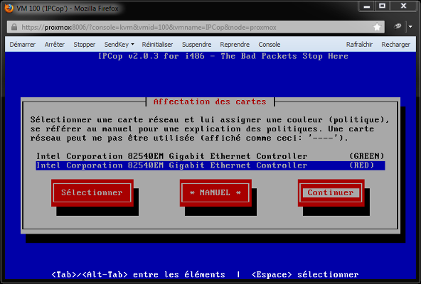 IPCop - Affectation des cartes (5)