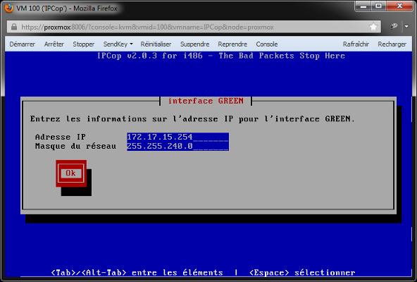 IPCop - Interface GREEN