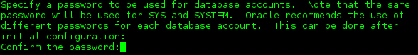 Oracle configuration SYS et SYSTEM