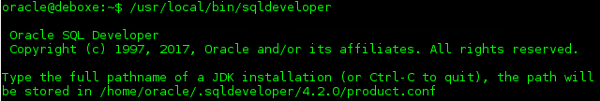 SQL Developer pathname JDK