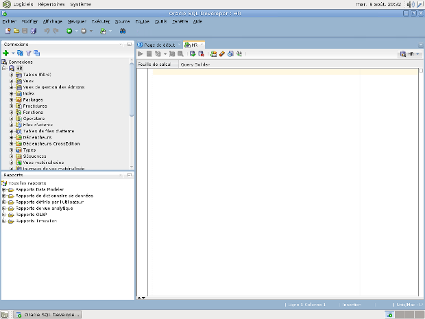 SQL Developer connexion HR