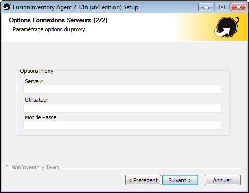 Agent FusionInventory Connexions Serveur 2/2