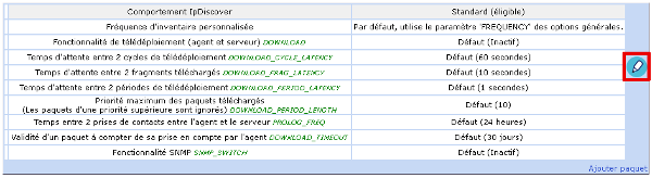 OCS Inventory Traitements personnalisés modifications