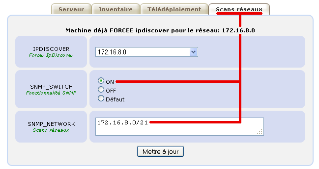 OCS Inventory Activer le Scan SNMP