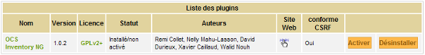 GLPI Plugin Plugin OCS Inventory NG
