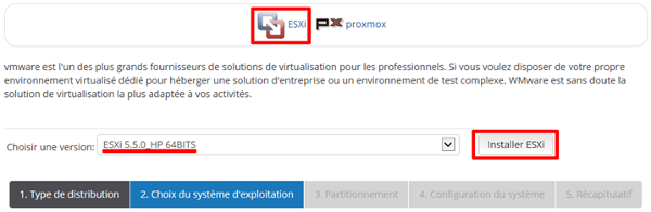 Console Online Distributions virtualisation