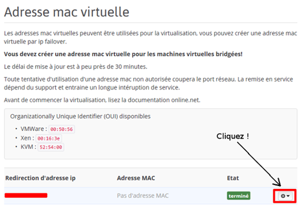 Console Online mac virtuelle