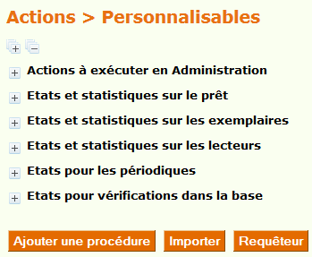 PMB Actions personnalisables