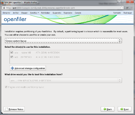 Openfiler - Hard Drive