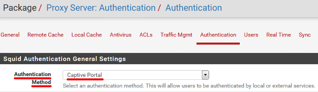 Squid Proxy Server - Authentication