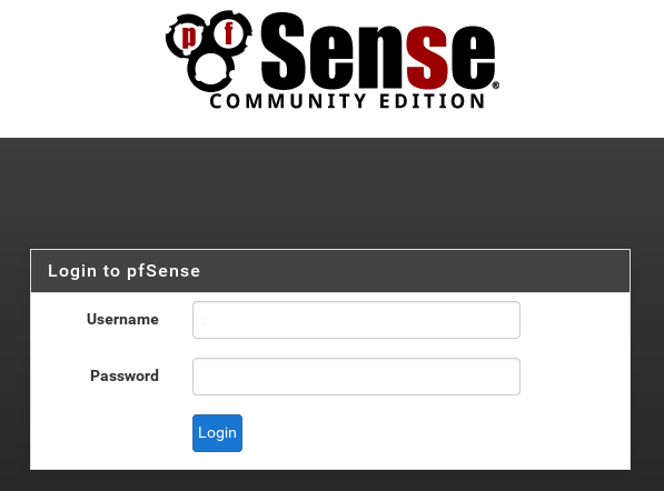 Connexion pfSense