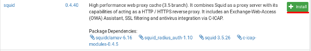 pfSense Package Squid