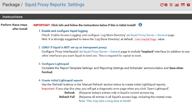 pfSense Squid Proxy Reports