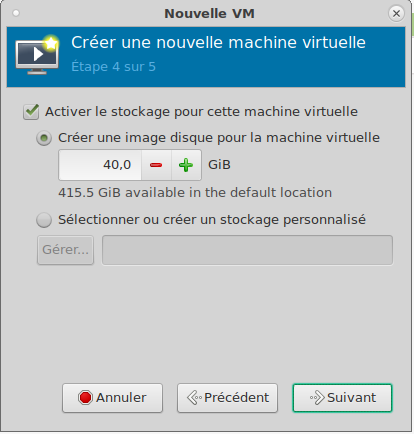 Assistant VM étape 4