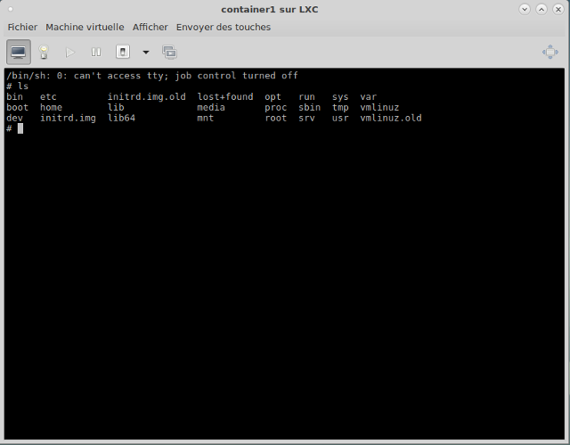 LXC Conteneur 1