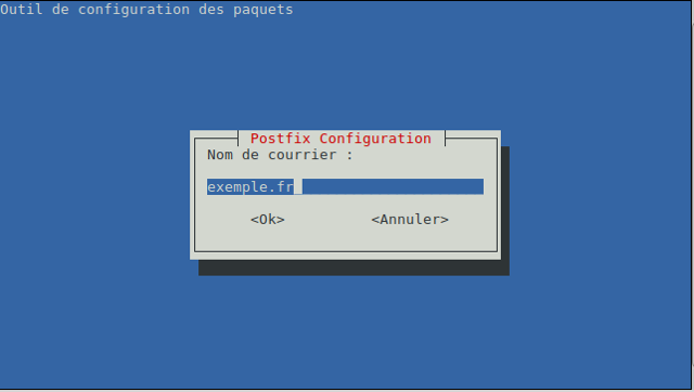 Postfix exemple