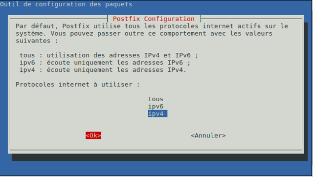 Postfix protocoles