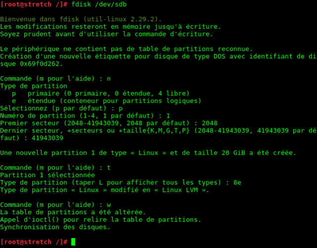 fdisk - LVM