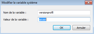 Variable d'environnement Windows 7