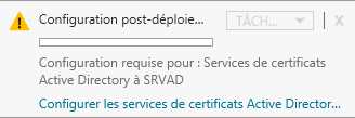 Configuration post-déploement AD CS