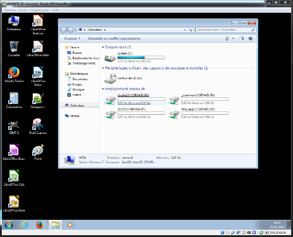 Bureau Windows 7