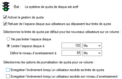 La gestion de quota