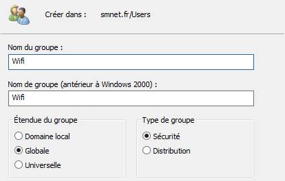 Groupe de sécurité global Wifi
