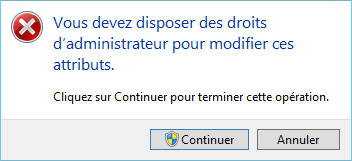 Windows Server 2012 R2 - Indexation et droits d'administrateur