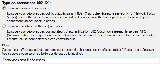 Scénario Connexions sans fil sécurisées