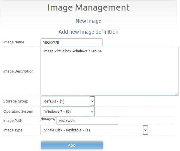 Fog Image Management