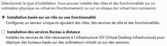 Windows Server 2012 R2 - Rôle ou fonctionnalité