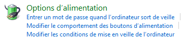 Windows Server 2012 R2 - Options d'alimentation