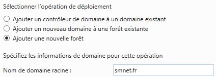 Windows 2012 Server R2 - Ajouter une nouvelle forêt